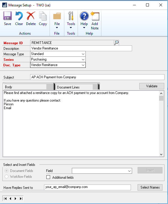 Setting up EFT for Payables Management in Dynamics GP 2013 and Later ...